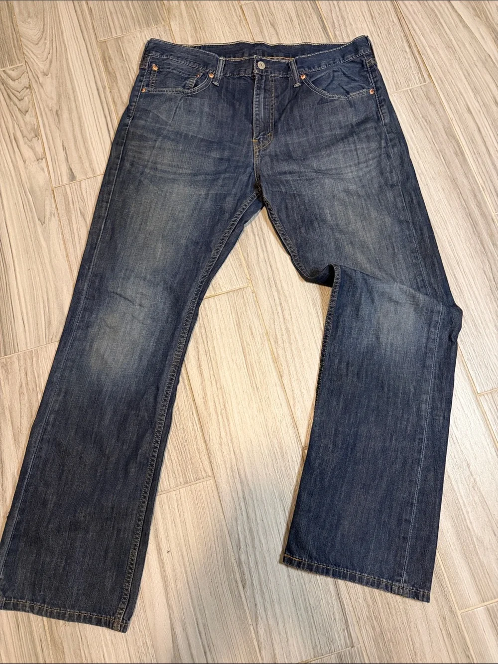 Levi's Men's Dark Blue Straight-Leg Jeans